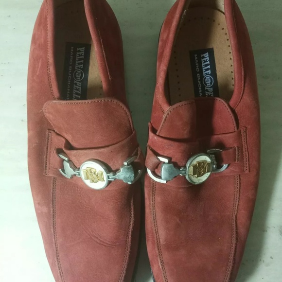 Pelle pelle vintage 9.5 men's shoes orange rust - Picture 1 of 4